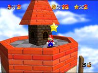 une photo d'Ã©cran de Super Mario 64 sur Nintendo 64